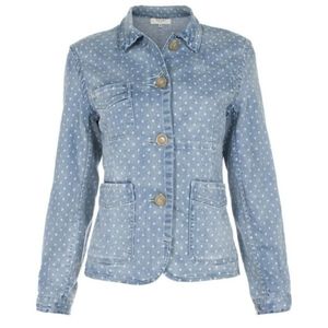 Paul Smith Polka dot blue denim jacket size large